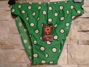 JEAN PAUL GAULTIER SWIMWEAR GREEN WITH POLKA-DOT ITALY SIZE 52 US 36 - Picture 1 of 5