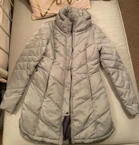 Next Women’s Size 10 Light Grey Padded Coat - Picture 1 of 6