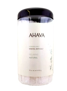 AHAVA Dead Sea Salt Mineral Bath Salts RELAXING NATURAL 32oz / 907g LARGE - Picture 1 of 2