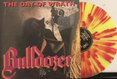 Bulldozer - The Day Of Wrath LP 2023 Shadow Kingdom – SKR184LP [Orange Splatter] - Image 1 of 4