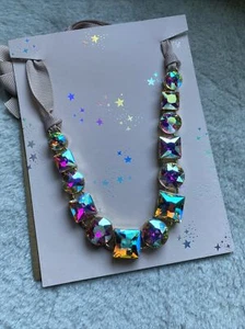 Avon Collana Krystal Con Pietre In Vetro Placcata Oro - Foto 1 di 3