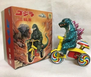 Millennium Godzilla M1 Tricycle Sofubi Blue Figure WF2024 Wonder Festival New - Picture 1 of 16