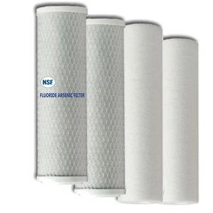 Replacement Filters Standard Size 2 Bone Char Fluoride/Arsenic 2 Sediment Filter - Picture 1 of 1