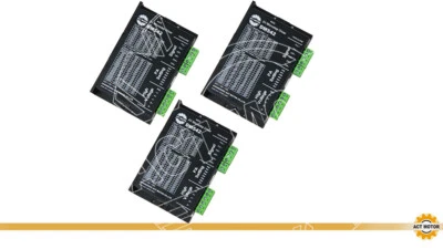 ACT MOTOR DE Free 3PCS Schrittmotortreiber DM542 4.2A 18-50VDC Nema17 Nema23 Driver 57BYGH