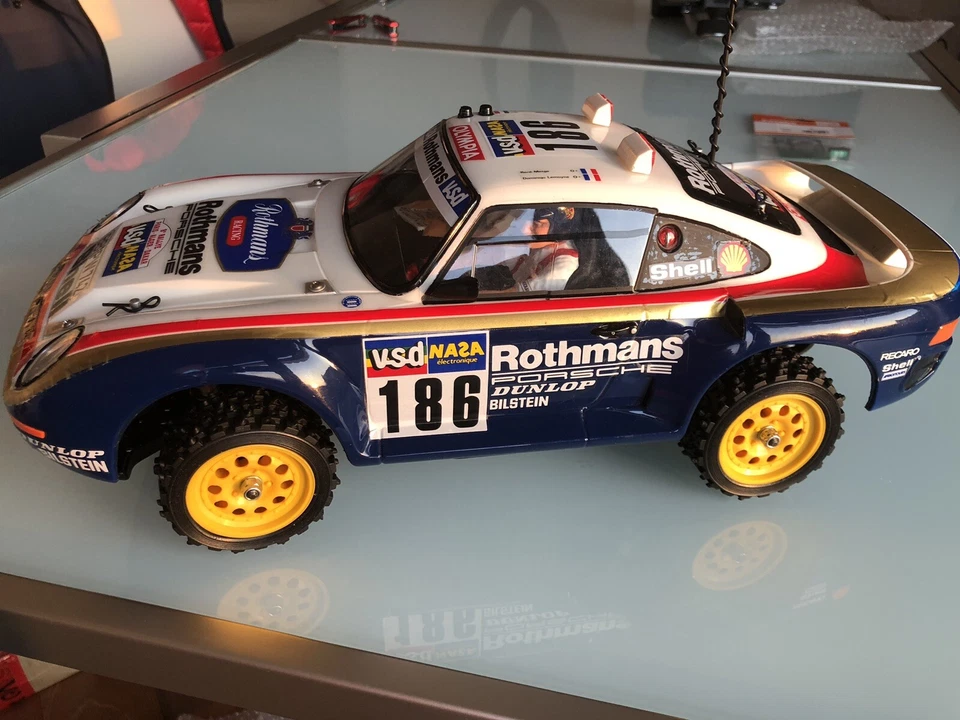 Tamiya porsche 959 RC Vintage Car, 1/12. Complete. Perfect Condition. Rare Item - Immagine 1 di 4