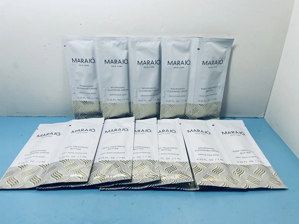MARAJO -NOURISHING CLEANSING CREME & DEEP TREATMENT BUTTER COMBO -LOT OF 10 -NEW - Image 1 of 1