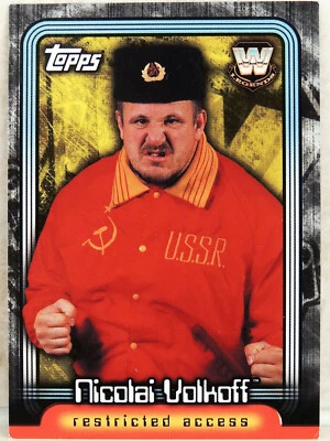 WWE NIKOLAI VOLKOFF TOPPS INSIDER LEGEND CARD L6 2006 WRESTLING WWF ECW - Image 1 of 2