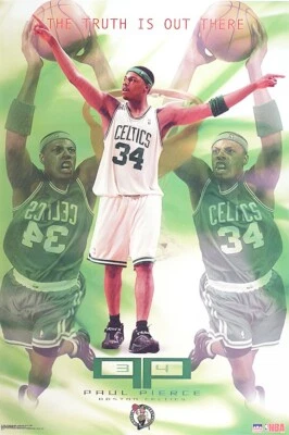 -Sealed- 2003 -PAUL PIERCE- STARLINE 3006 Boston Celtics NBA Basketball Poster - Image 1 of 2