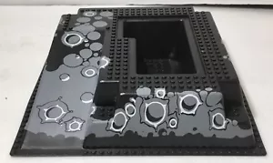 LEGO 2552px2 BLACK RAISED BASEPLATE w/RAMP & PIT CRATERS FOR SETS 6959 6988 6991 - Picture 1 of 15