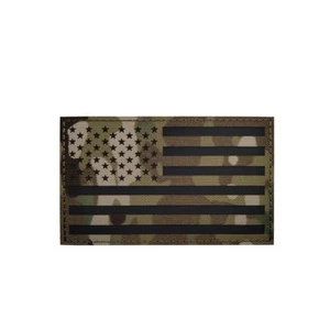BIG SIZE REFLECTIVE IR USA US AMERICAN FLAG ARMY TACTICAL HOOK LOOP PATCH CP - Imagen 1 de 3