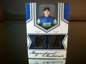 Brennan Newberry Press Pass Magnificent Materials Race-Used Glove Shoe 2013 Card - Picture 1 of 1