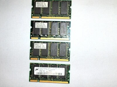 Hynix Laptop Memory SODIMM 256MB DDR 266Mhz HYMD232M646A6-H (X4) 1024GB - Image 1 of 3