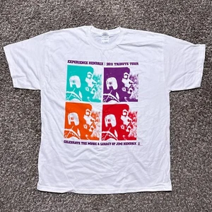 Experience Hendrix 2011 Tribute Tour T-Shirt, Adult XL Ivory Graphic Tee - Picture 1 of 6