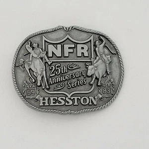 1983 NFR First Edition 25th Anniversary Hesston National Finals Rodeo Buckle - Picture 1 of 6