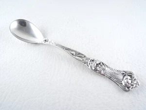 PEONY by WALLACE Sterling Silver 5" Egg Spoon(s) Monogrammed Multiple Available - Picture 1 of 7