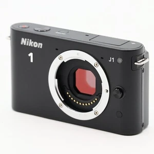 Near Mint Nikon 1 J1 10.1 MP Black Digital Camera Body Express Shipping - Picture 1 of 8