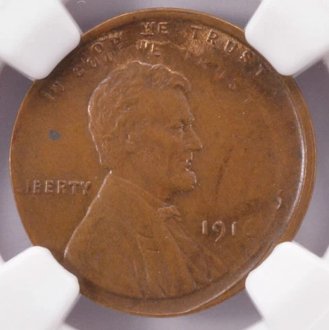 NGC 1c 1916 Lincoln Cent Double-Struck 2nd 15% Off-Center MS64 BN Cover