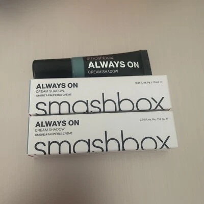 x2 smashbox always on cream shadow (cerulean) (10ml) Each - Image 1 of 2