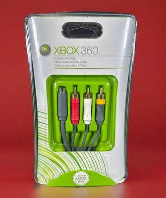 ✨NEW Official Genuine Microsoft Xbox 360 Authentic S-Video AV Cable - SEALED - Image 1 of 4