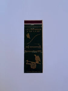 Woodstock Inn Vermont Vintage Matchbook Cubierta 259B - Imagen 1 de 1