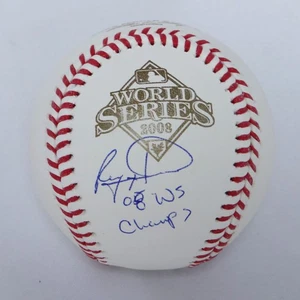 Ryan Howard Autographed Rawlings World Series OML Baseball w/08 WS Champs-JSA W - Picture 1 of 3