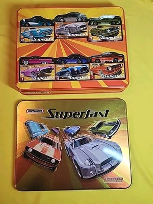 Matchbox SUPERFAST Collector Tin 6 Exclusive Cars The Muscle Cars🔥H9482-0951  - Image 1 of 4