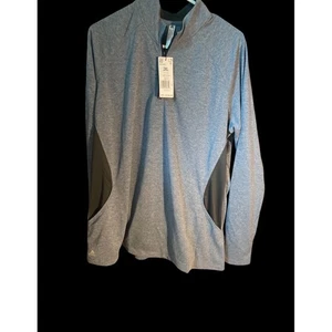 Adidas Women's 2XL Gray 1/4 Zip Long Sleeve Golf Sweatshirt Pullover Top - Picture 1 of 3