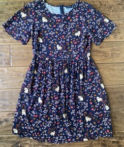 Abito Princess Highway Coco coniglio fragola floreale a strati taglia 8 novità navy - Foto 1 di 10