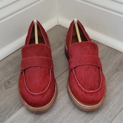 Mocasines de pelo de becerro Lucky Brand Bossa Nova Salima en rojo oscuro talla 7M nuevos en caja Foto 1 de 4