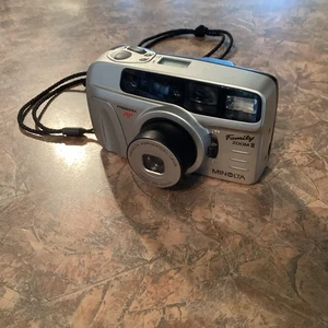 Minolta Freedom Family Zoom II analoge Kleinbildkamera 35-60mm Objektiv getestet funktioniert Handbuch - Bild 1 von 7