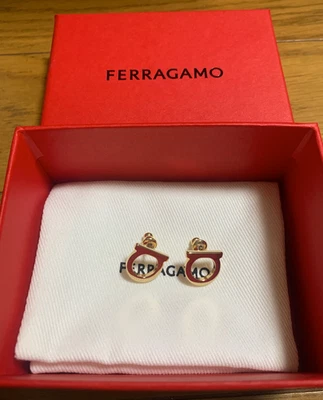 Salvatore Ferragamo Gancini Stud Earrings 12mm - Image 1 of 4