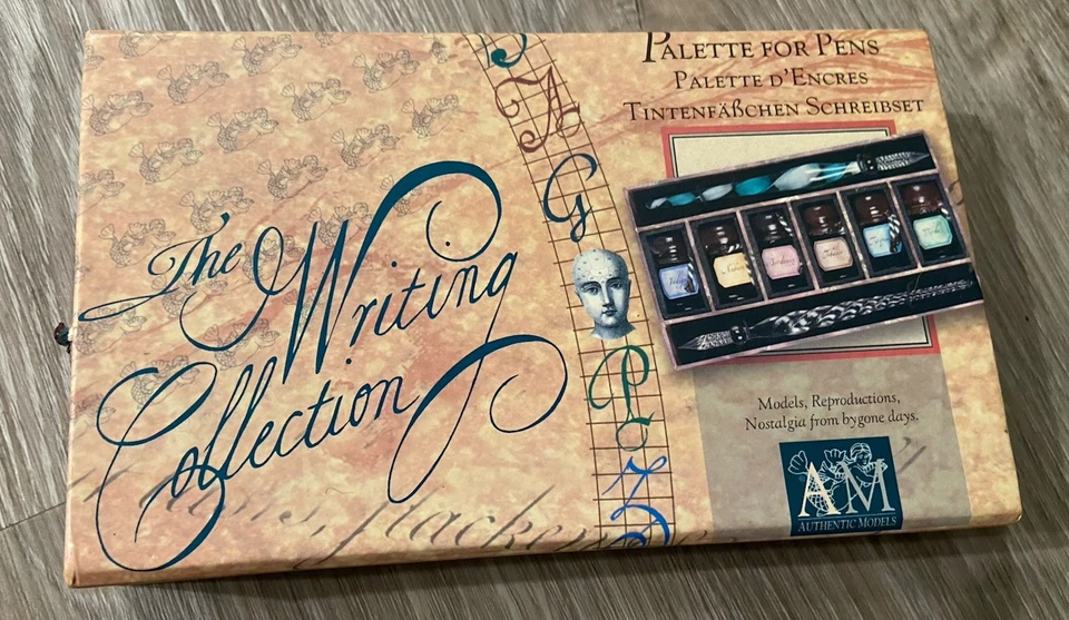 Calilgraphy Set Palette For Pens W/ Ink Writing Collection Authentic Models Gift - Image 1 of 3