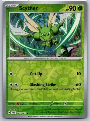 Scyther 001/162 Reverse Holo SV05: Temporal Forces NM - Image 1 of 2