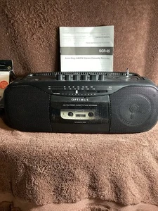 Vintage Optimus AM/FM Stereo Cassette Tape Recorder SCR-65 Radio Shack - Bild 1 von 10