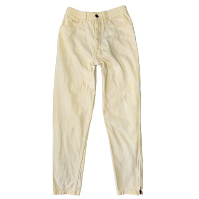 Vintage Años 90 Georges Marciano para GUESS Mujer 29 Amarillo Pana Cintura Alta Retro Foto 1 de 4