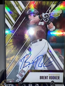 2017 Elite Extra Edition Brent Rooker Auto /10 Gold - Picture 1 of 5