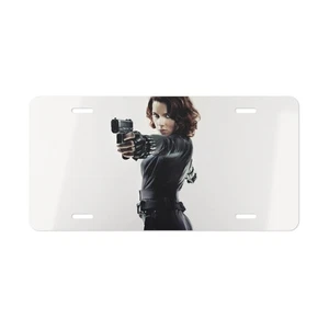 Black Widow, matrícula nueva etiqueta de coche metal aluminio - EE. UU. - Imagen 1 de 2