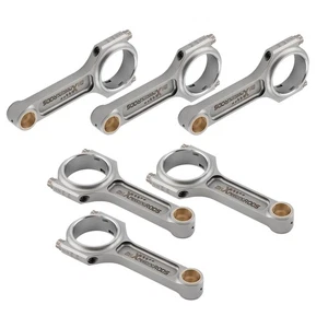 I-Beam 4340 EN24 Connecting Rods Bolts For BMW 3 5 7 Z3 Series M52B28 5.315" - Picture 1 of 17