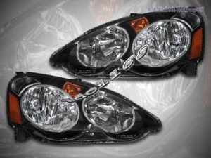 2002-2004 Acura RSX estilo JDM faros negros nuevos - Imagen 1 de 2