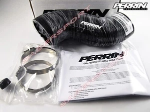 Perrin AFTA-MAF Intake Air Box Hose (Black) for 2008-2021 Subaru STI - Picture 1 of 6