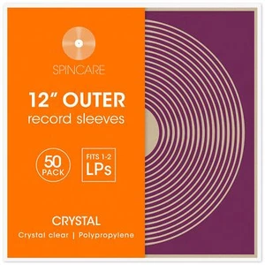 50x 12" SPINCARE kristallklare äußere Vinyl Schallplattenhüllen - für 1-3 12 Zoll LPs - Bild 1 von 5