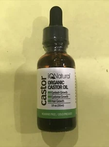 iQNatural Organic Cold Pressed Castor Oil - Eyelash & Eye Brow Growth Serum - Picture 1 of 2