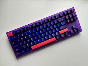 Count Thock-ula - Purple Nk87 Mechanical Keyboard With GMK caps, L&f Linears - Picture 1 of 4