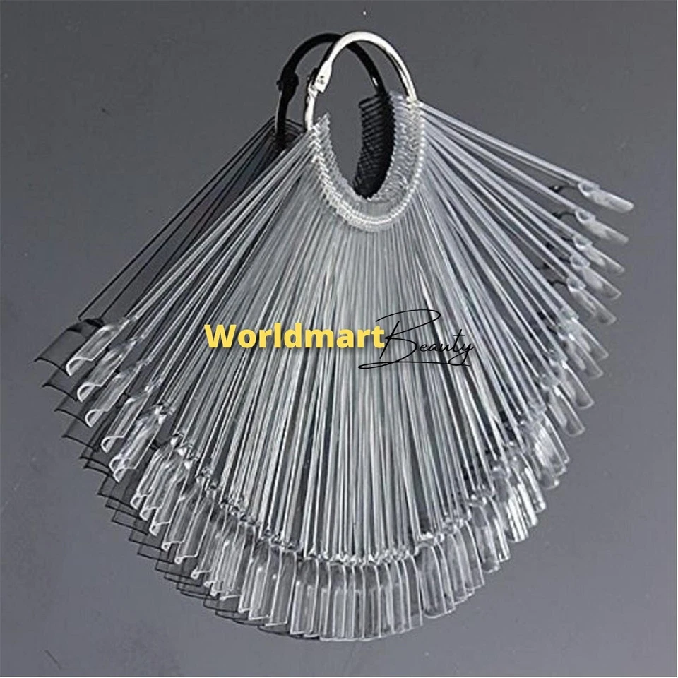 Nail Tips Clear Watcher Stick Nail Art Polish Display Tip Nail Color 50Pc-250Pcs - Image 1 of 1