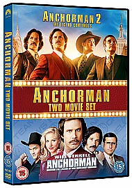 Anchorman/Anchorman 2 DVD (2014) Will Ferrell, McKay (DIR) cert 15 2 discs - Image 1 of 1