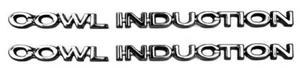 Cowl Induction Hood Emblems Set Chevy Chevelle Camaro Nova C10 Truck  - Bild 1 von 9