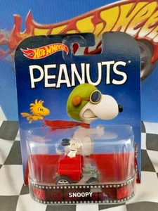 Hot Wheels 2017 Replica Entertainment Peanuts Snoopy RED RR5SP Real Riders - Picture 1 of 1