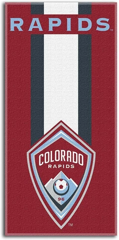 Colorado Rapids Officially Licensed MLS "Zone Read" Beach Towel, 30 X 60 in Cover