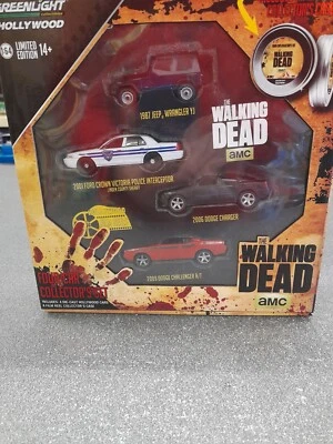 Greenlight Hollywood 59040B  set AMC The Walking Dead 1/64 - Immagine 1 di 2