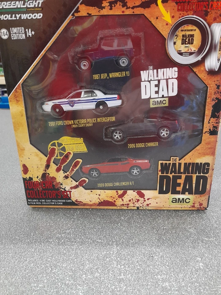 Greenlight Hollywood 59040B  set AMC The Walking Dead 1/64 - Immagine 1 di 2